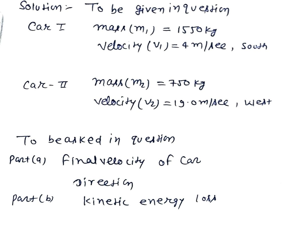 Physics homework question answer, step 1, image 1